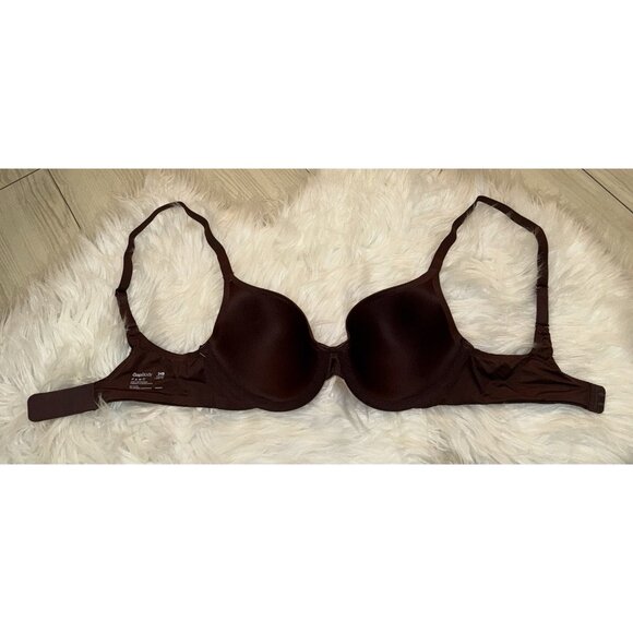 Gap Body Everyday T-Shirt Bra Lined Underwire Womens 34B Brown New Nwt - Picture 5 of 6